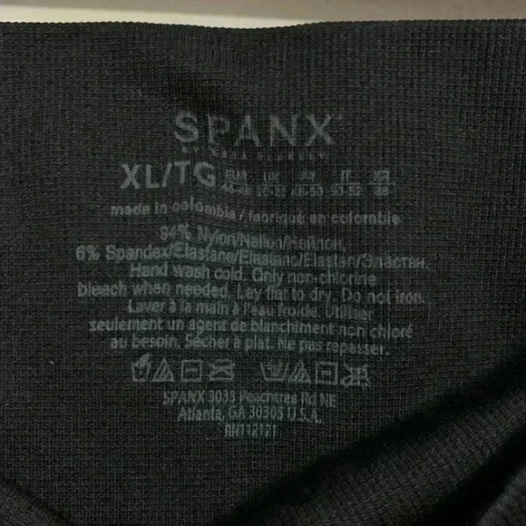 SPANX Look At Me Now seamless black leggings, Women’s size XL - Picture 8 of 9